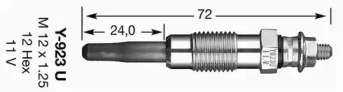 Свеча накаливания (NGK: 3380)